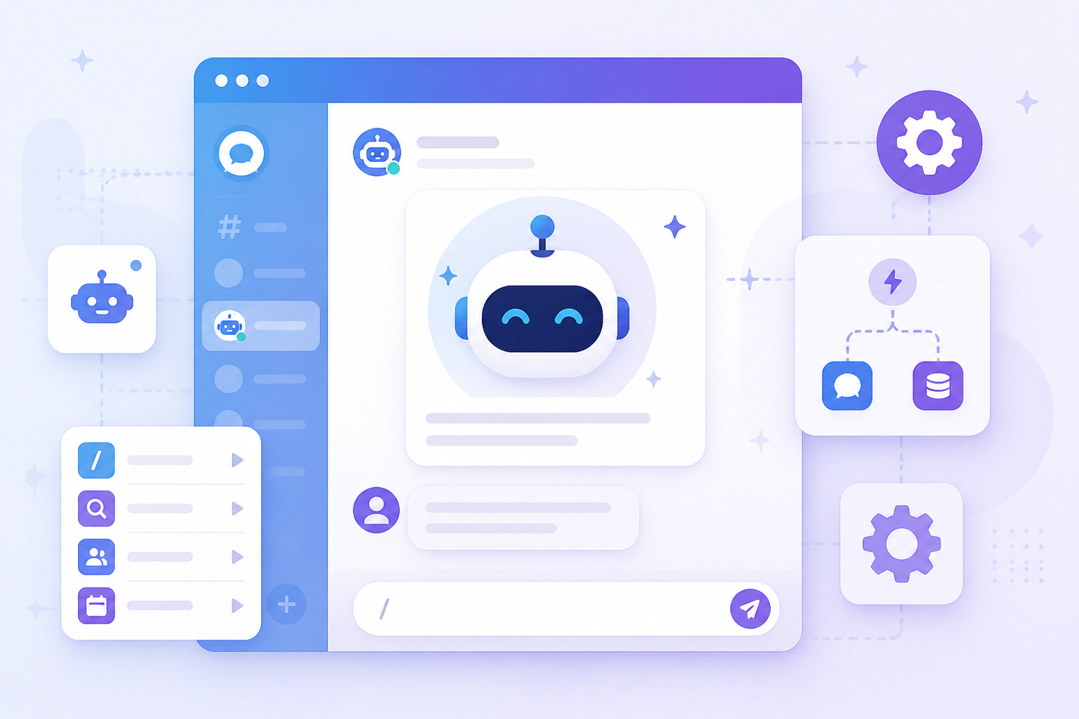 Illustration de la plateforme de bots ouverte et de l'API Telegram